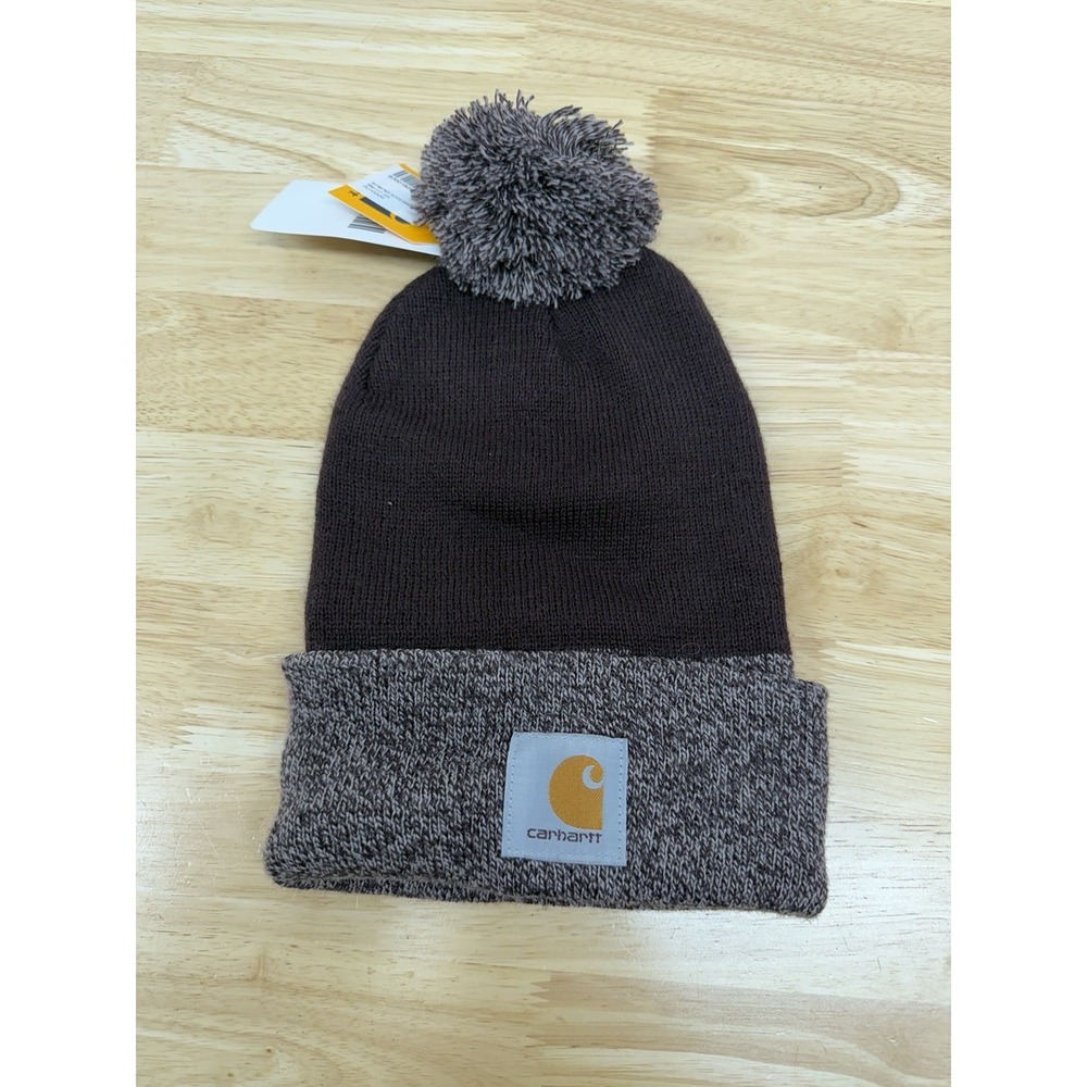 Carhartt Knit Pom-Pom Cuffed Beanie One Size NEW